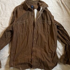 GAP Men's Brown Shirt Jacket